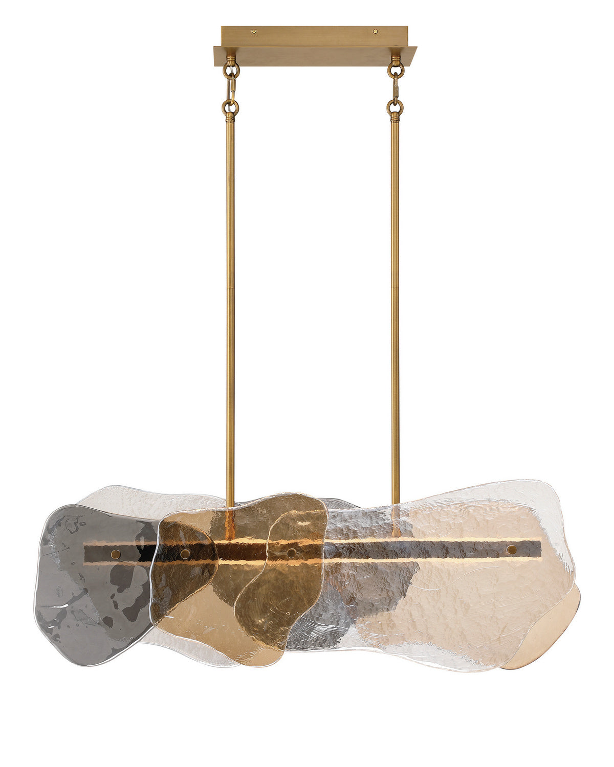 Suspension linéaire Grotto Laiton antique, 13.8" – Eurofase