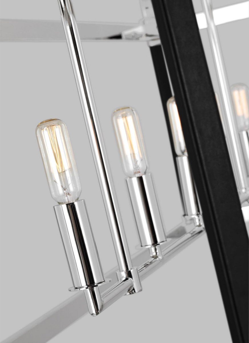 Suspension linéaire Hadley - Laiton vieilli dans le temps by Visual Comfort Studio | Luminaires & cie