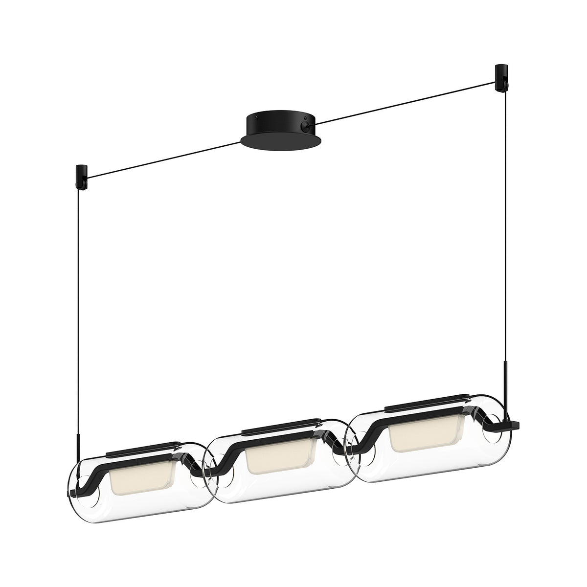 Suspension linéaire Hilo Noir – Kuzco Lighting