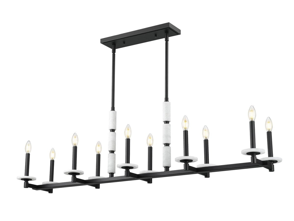 Suspension linéaire Kaden - Noir mat 10 by Z-Lite | Luminaires & cie