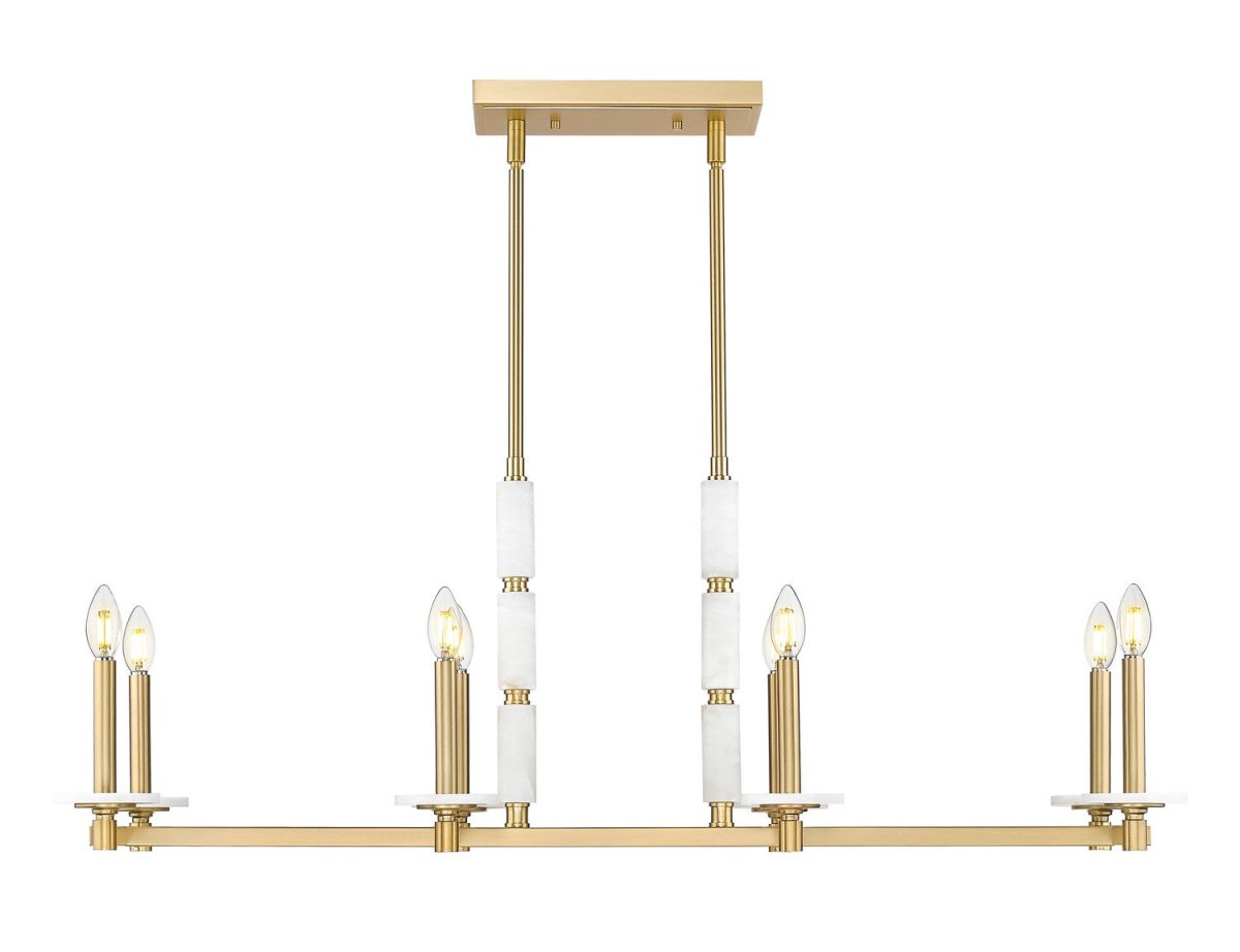 Suspension linéaire Kaden - Or moderne 8 by Z-Lite | Luminaires & cie