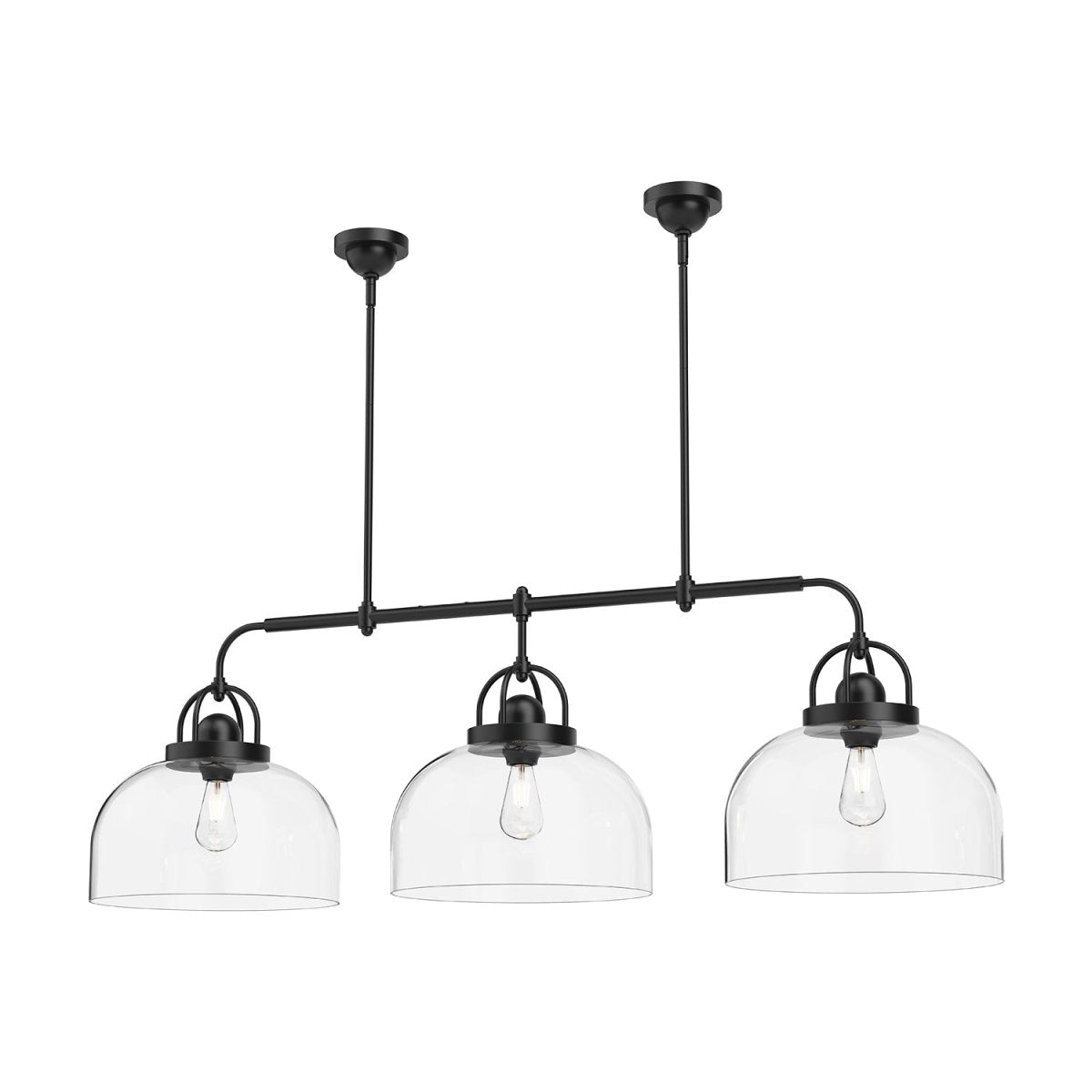 Suspension linéaire Lancaster - Noir mat by Alora Lighting | Luminaires & cie