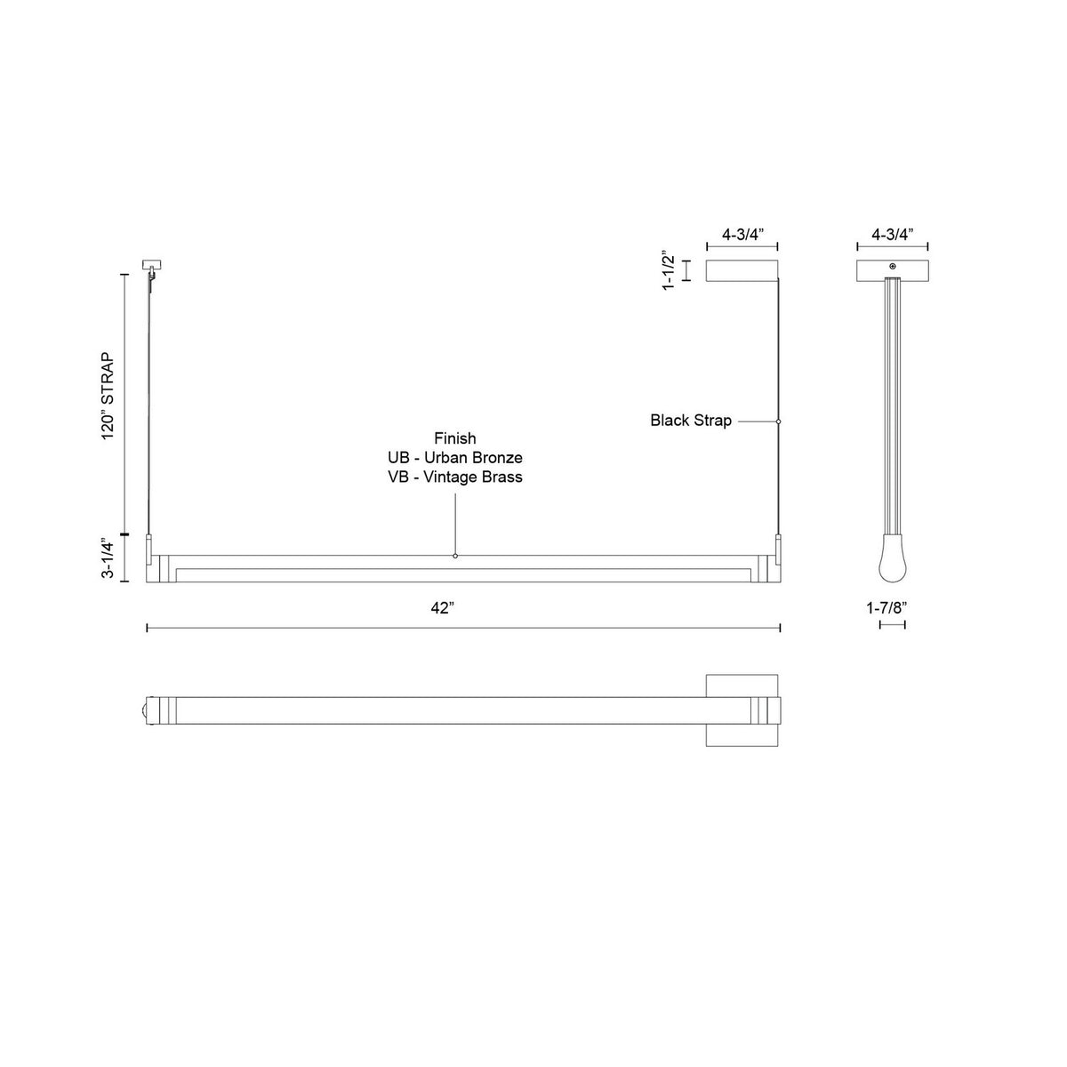 Suspension linéaire Laurence Laiton vintage – vue 7
