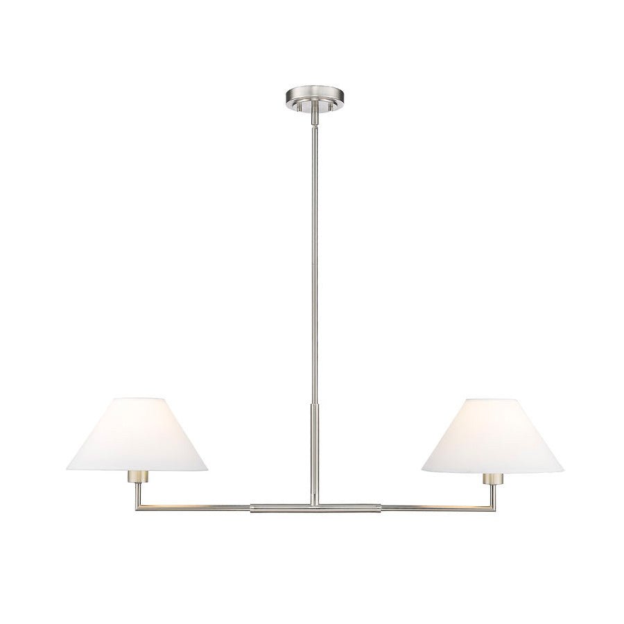 Suspension linéaire Leila - Nickel brossé 42" by Z - Lite | Luminaires & cie