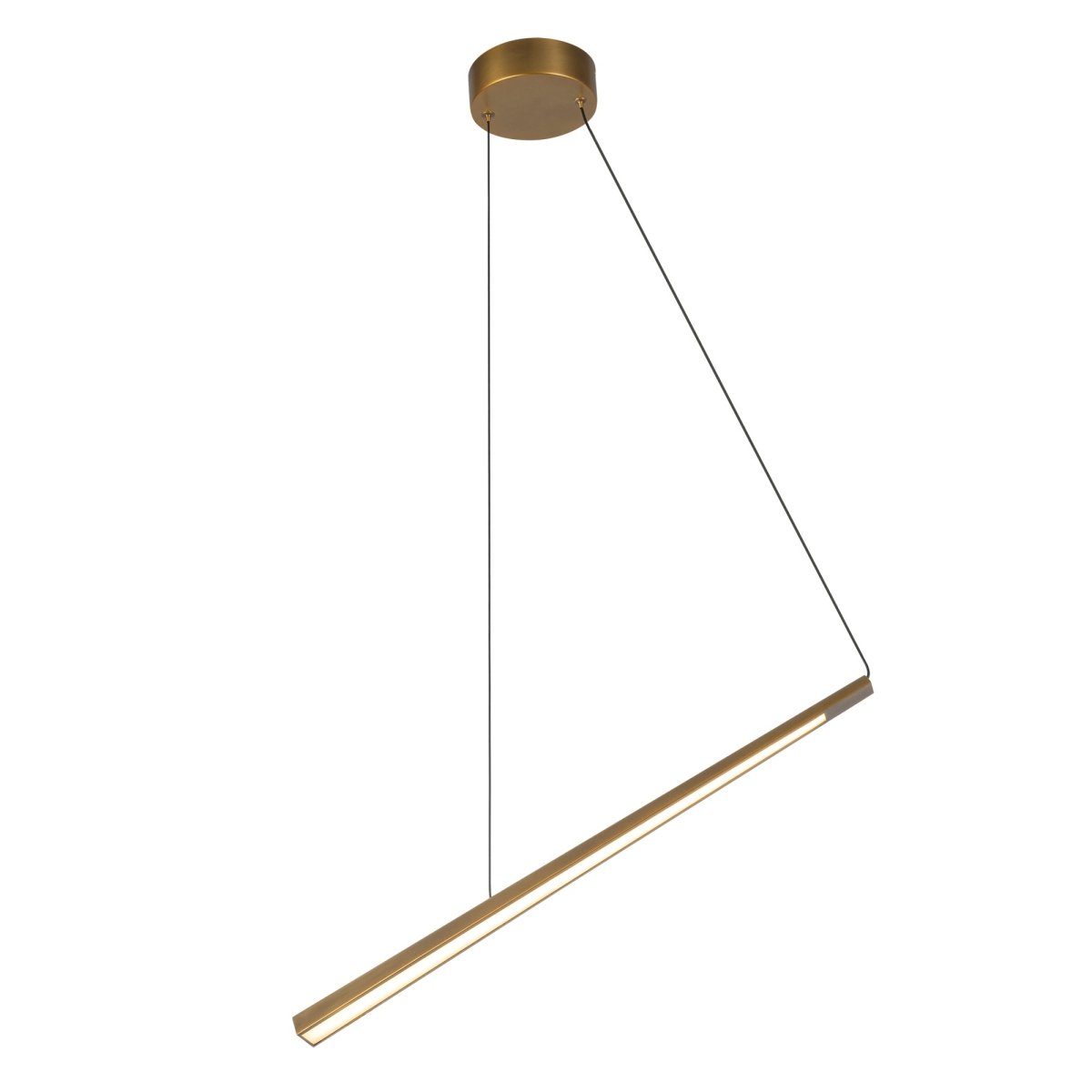 Suspension linéaire Lex - Laiton vintage by Kuzco Lighting | Luminaires & cie