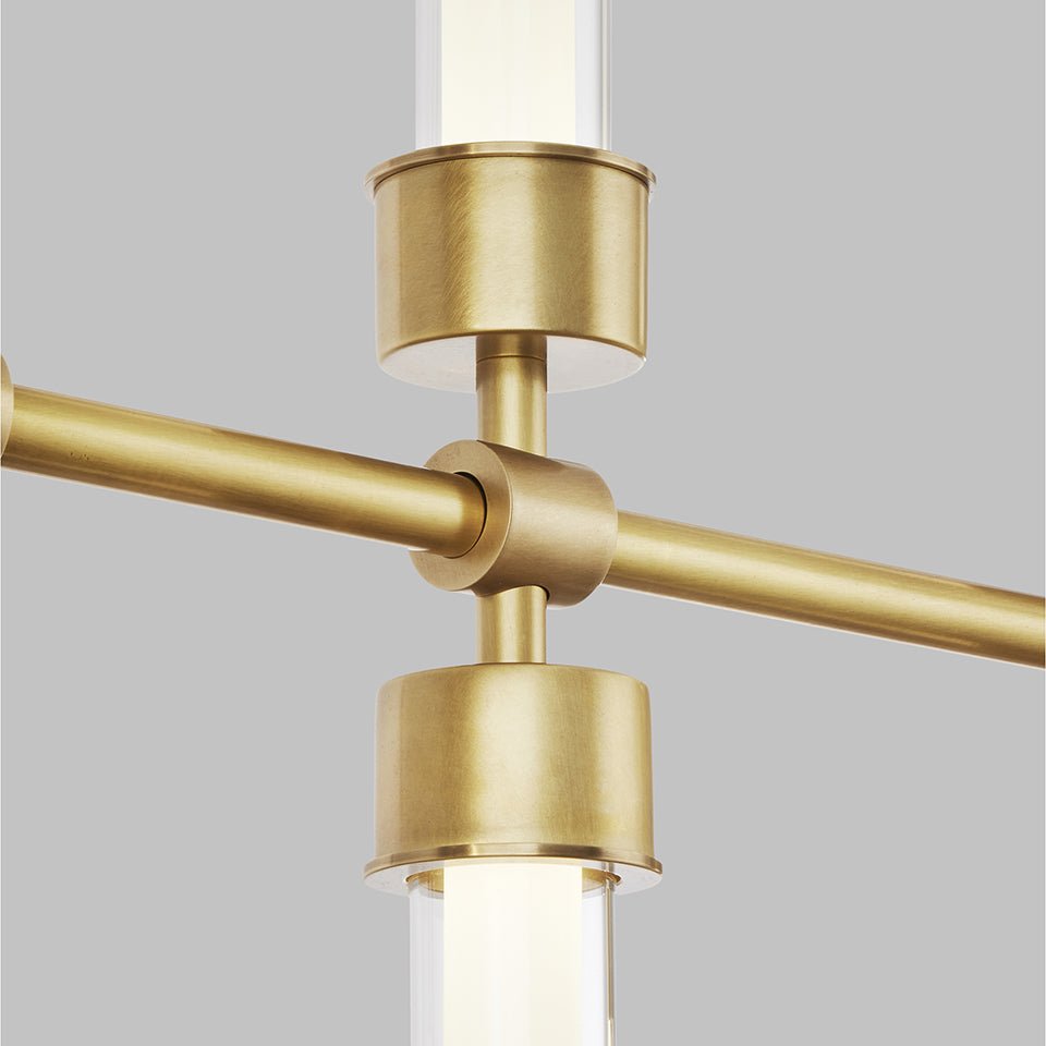 Suspension Linéaire Linger - Nickel poli by Tech Lighting | Luminaires & cie