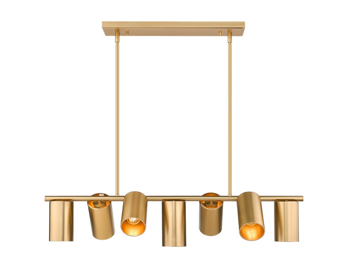 Suspension linéaire Lumina - Or moderne 55" by Z-Lite | Luminaires & cie