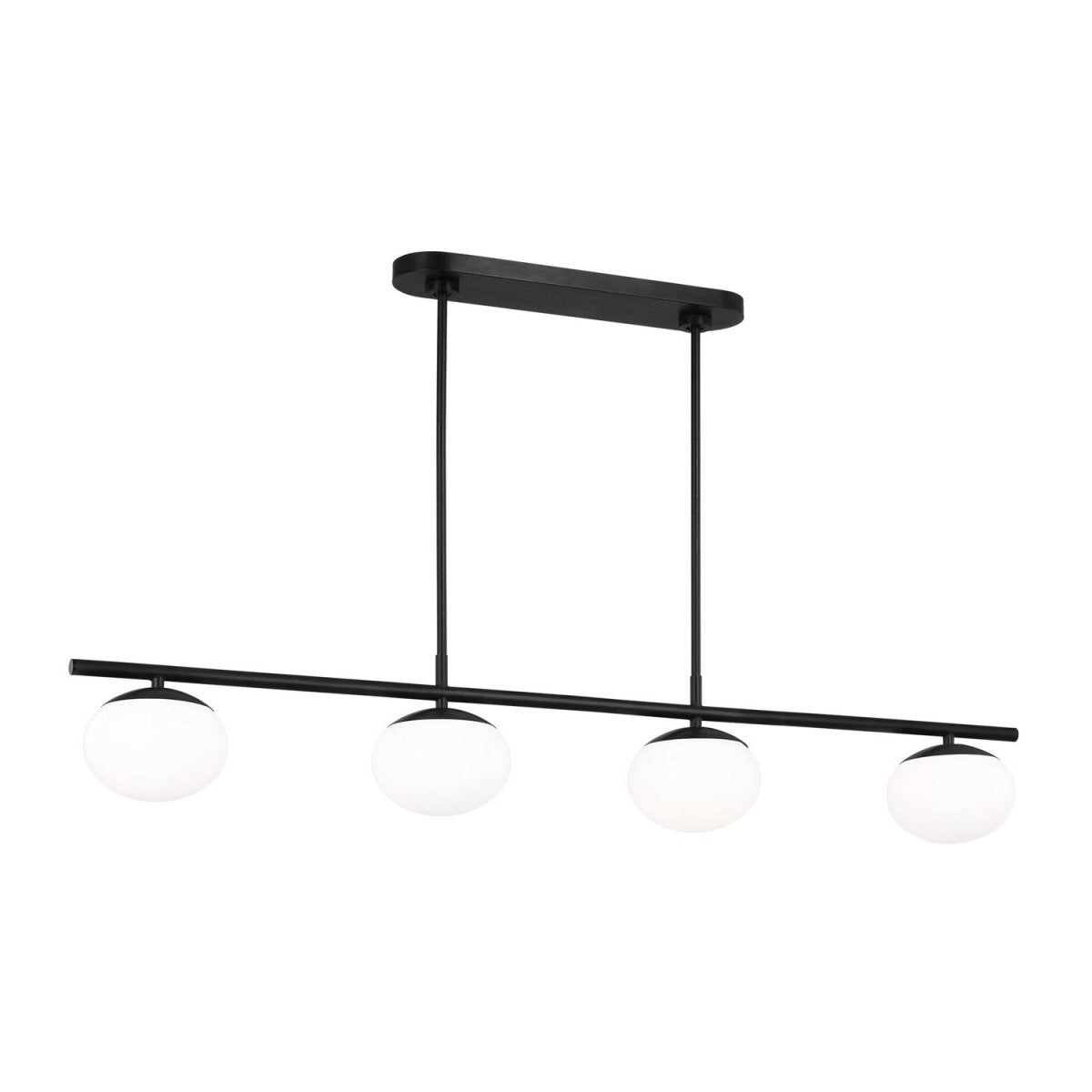 Suspension linéaire Lune - Fer vieilli 4 by Visual Comfort Studio | Luminaires & cie