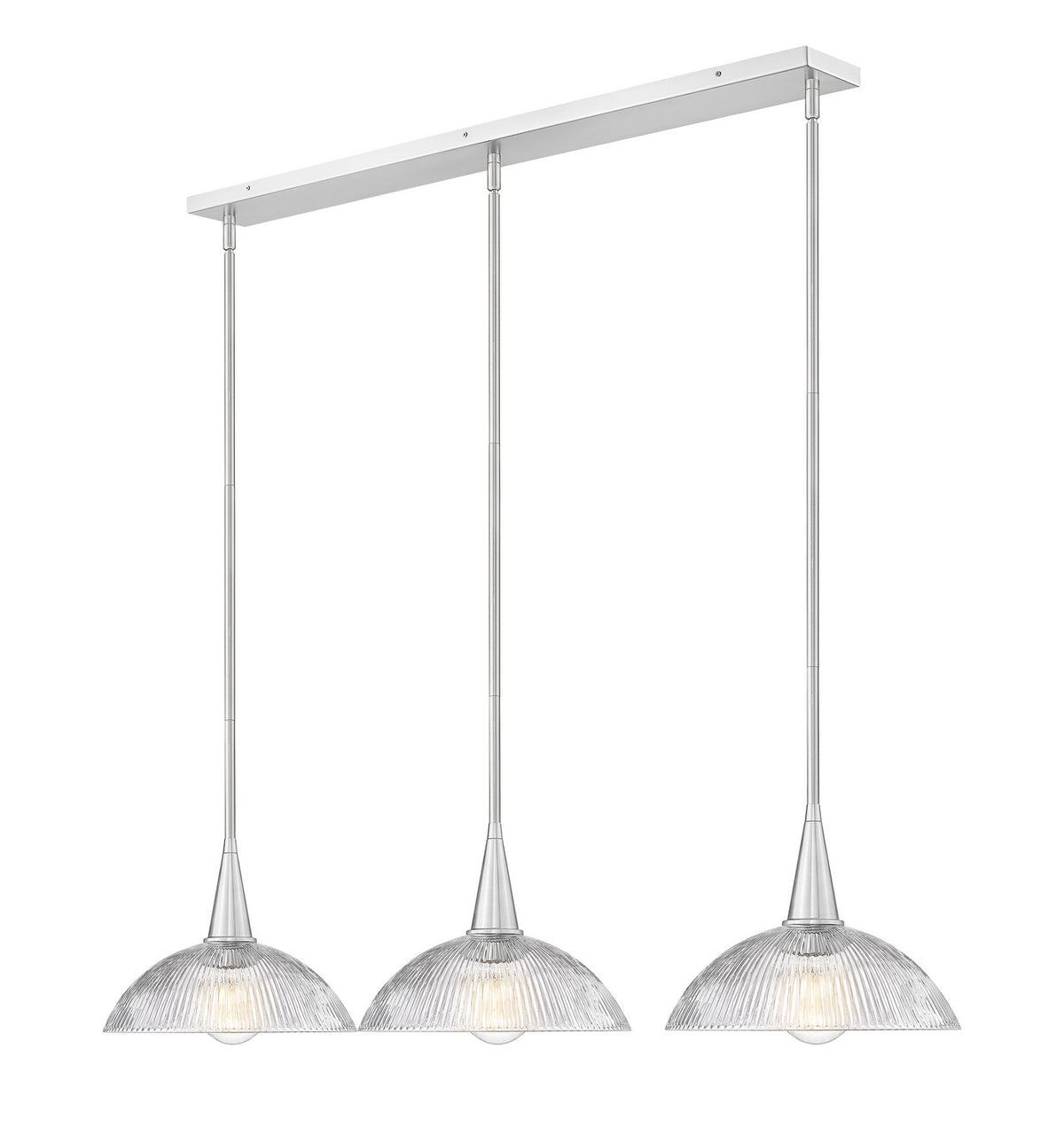 Suspension linéaire Lunelle Nickel brossé – vue 3