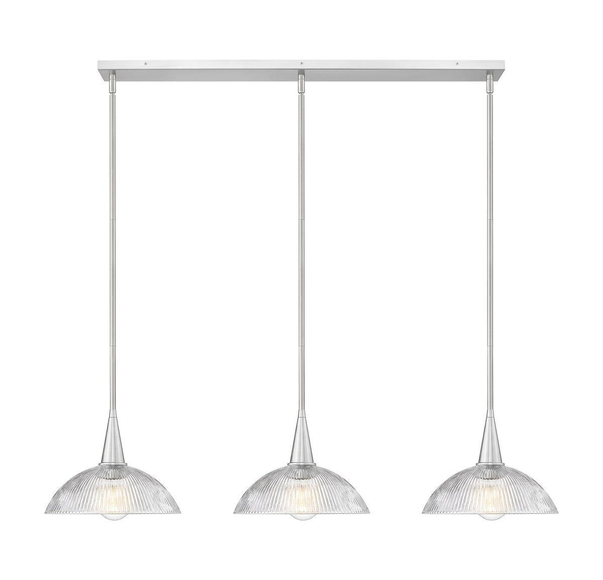 Suspension linéaire Lunelle Nickel brossé – vue 4
