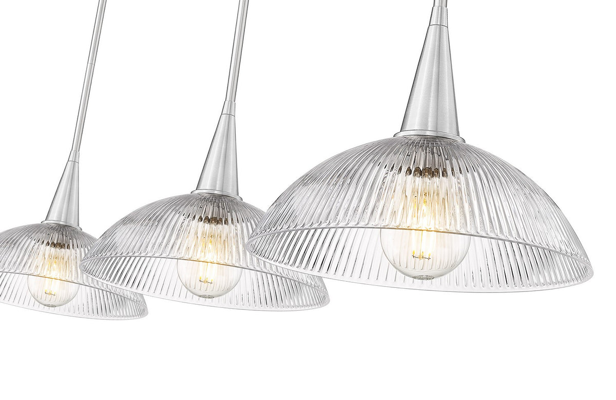 Suspension linéaire Lunelle Nickel brossé – vue 5