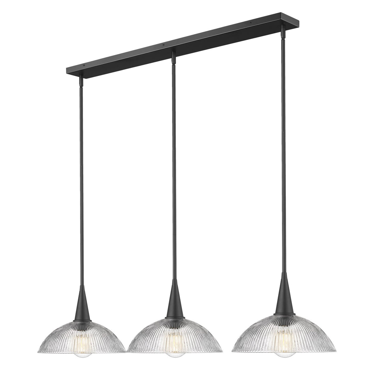 Suspension linéaire Lunelle Noir mat – vue 4