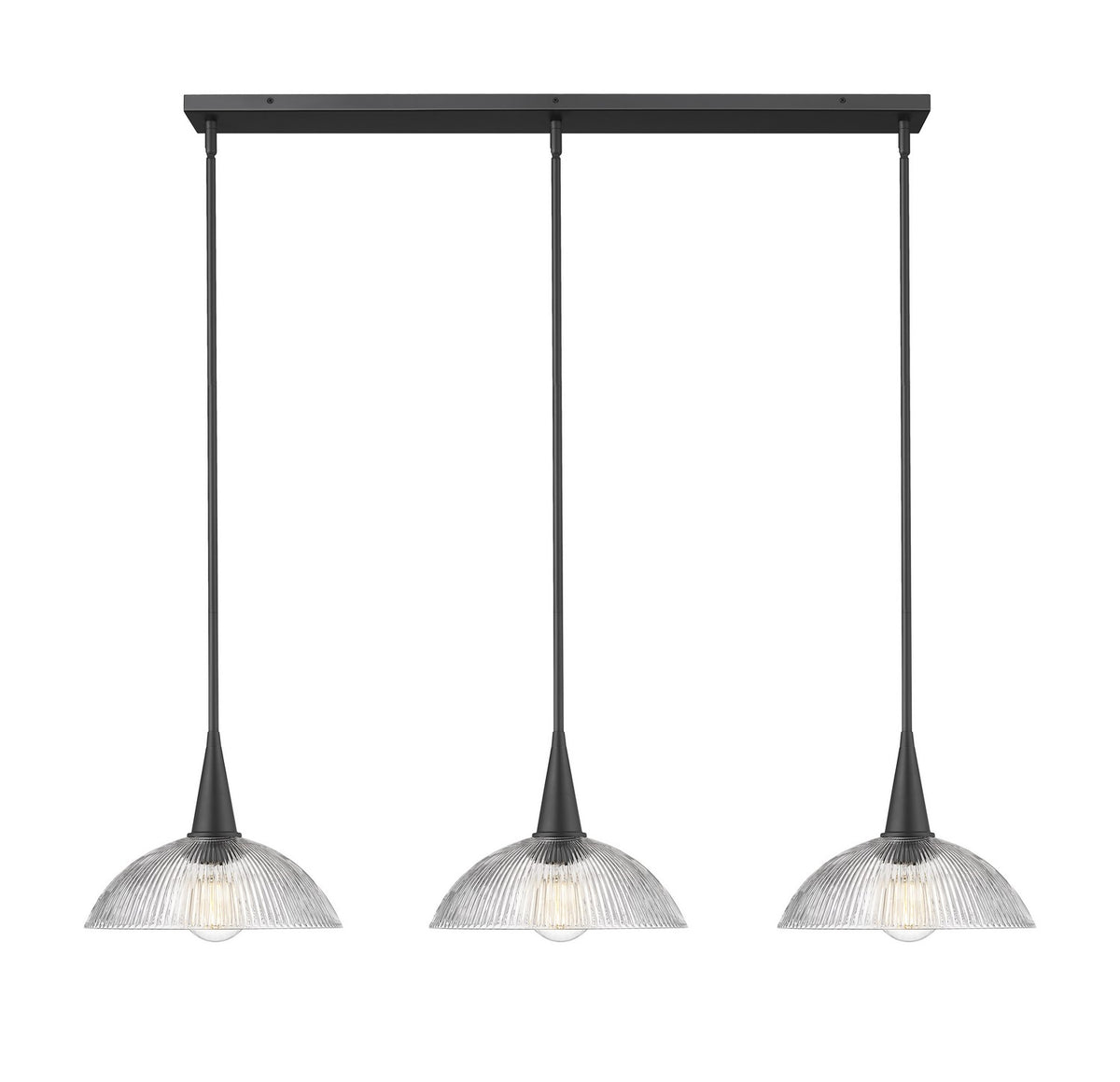 Suspension linéaire Lunelle Noir mat – vue 5