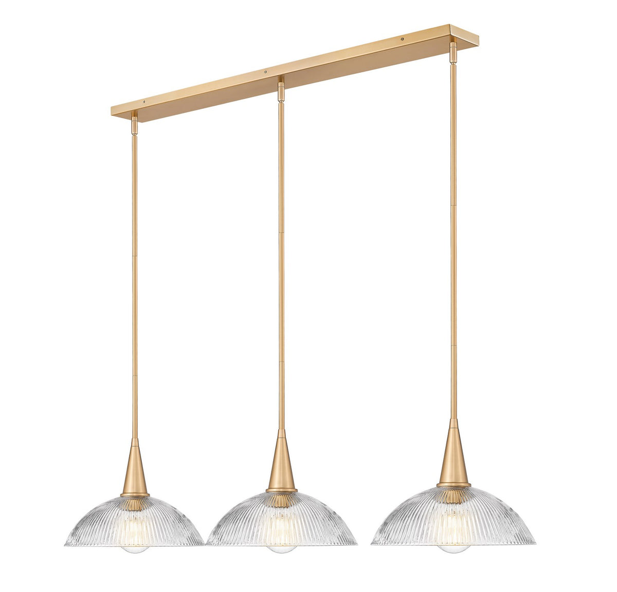 Suspension linéaire Lunelle Or moderne – vue 5