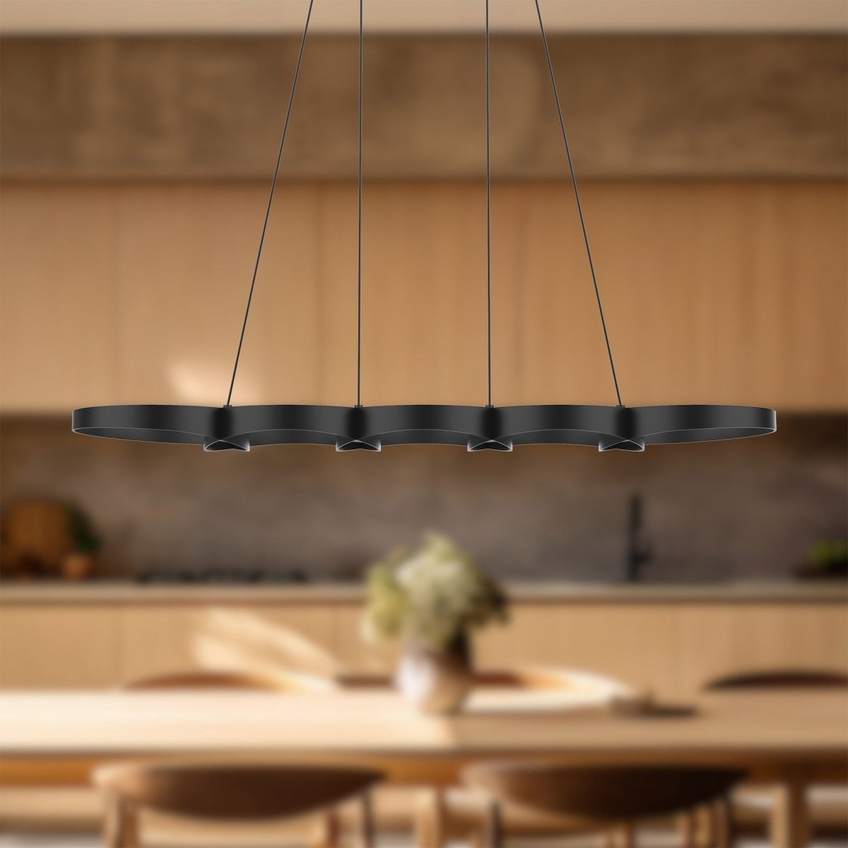 Suspension linéaire Maestro - Noir by Kuzco Lighting | Luminaires & cie