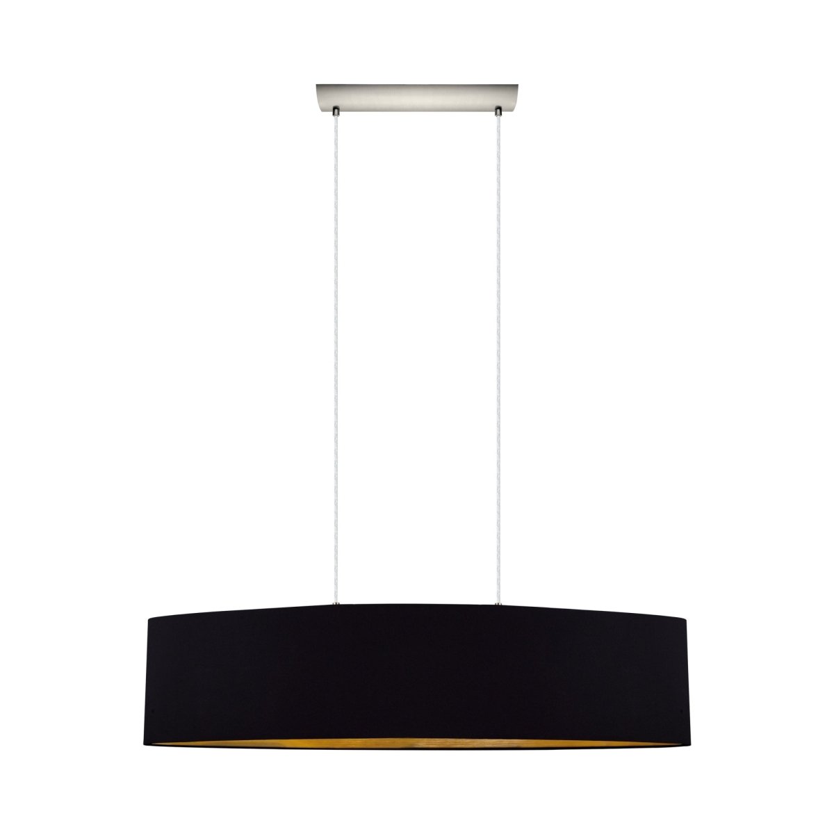 Suspension linéaire Maserlo - Noir et or by Eglo | Luminaires & cie