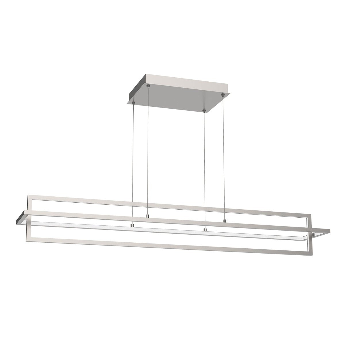 Suspension linéaire Mondrian - Nickel brossé 47 1/4" by Kuzco Lighting | Luminaires & cie