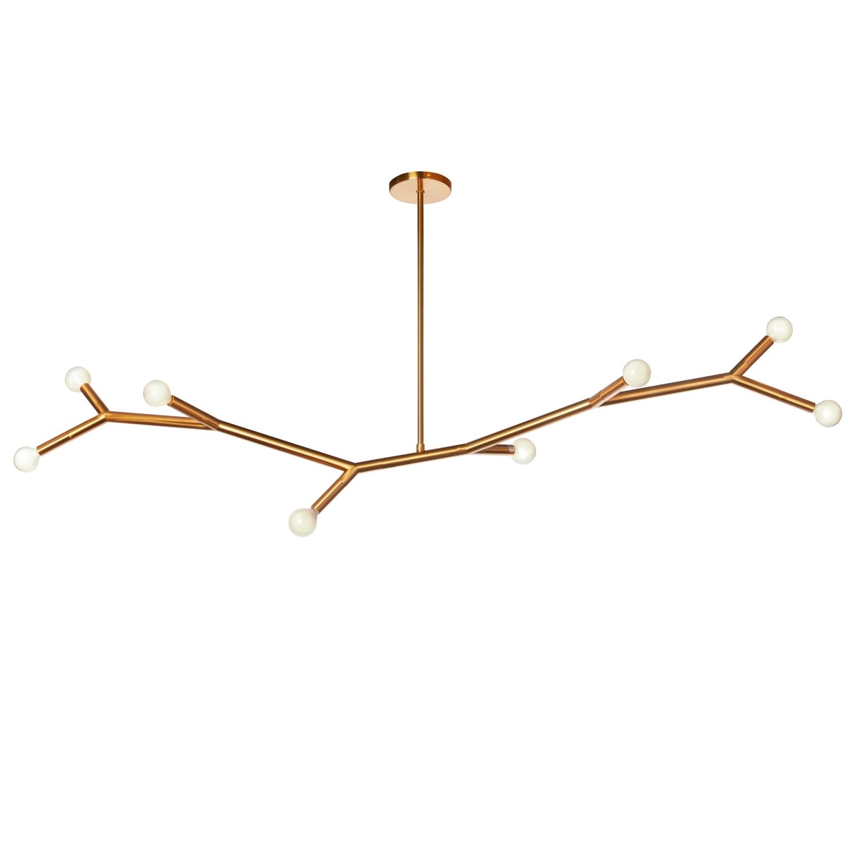 Suspension linéaire Morgan - Laiton vieilli by Dainolite | Luminaires & cie