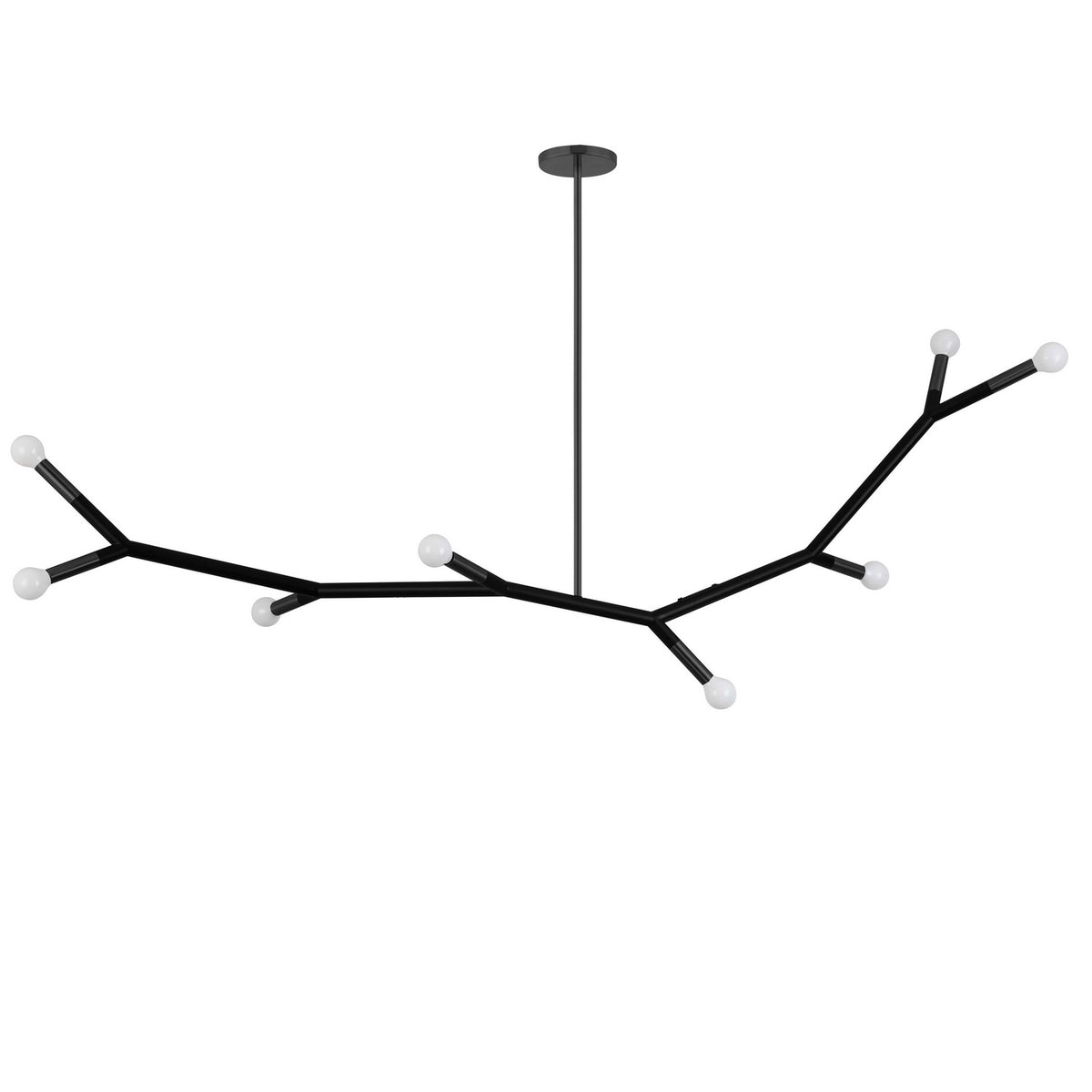 Lustre linéaire Morgan Noir mat, 59 3/4" – Dainolite