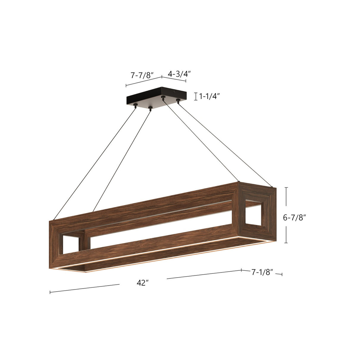 Suspension linéaire Morina Noyer – vue 2