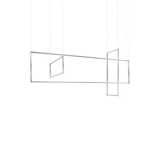 Suspension linéaire multiple Arkell Nickel brossé – Kuzco Lighting