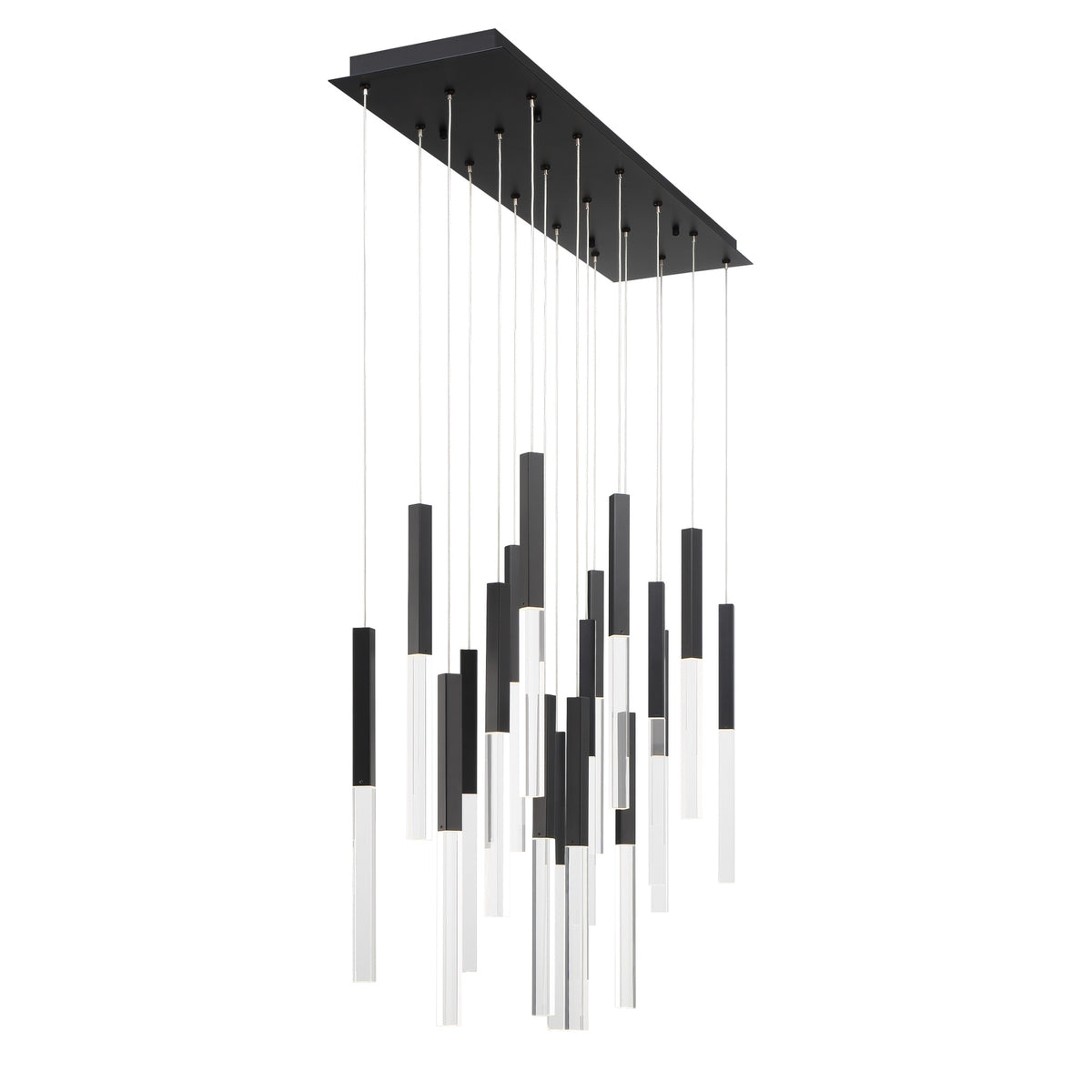 Suspension linéaire multiple Benicio Noir mat – vue 4