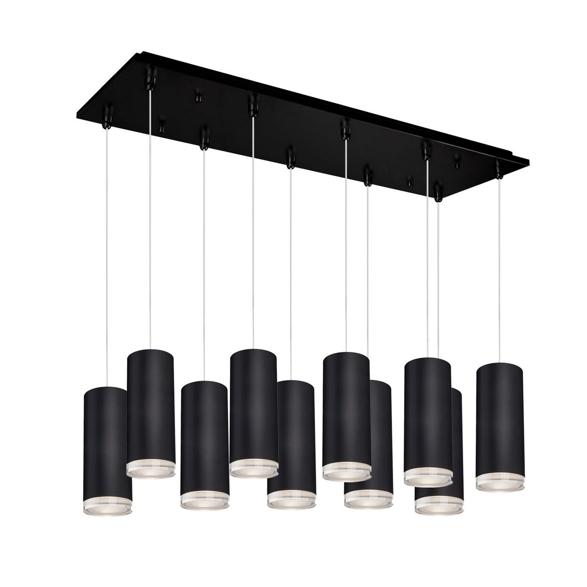 Suspension linéaire multiple Cameo Noir – Kuzco Lighting