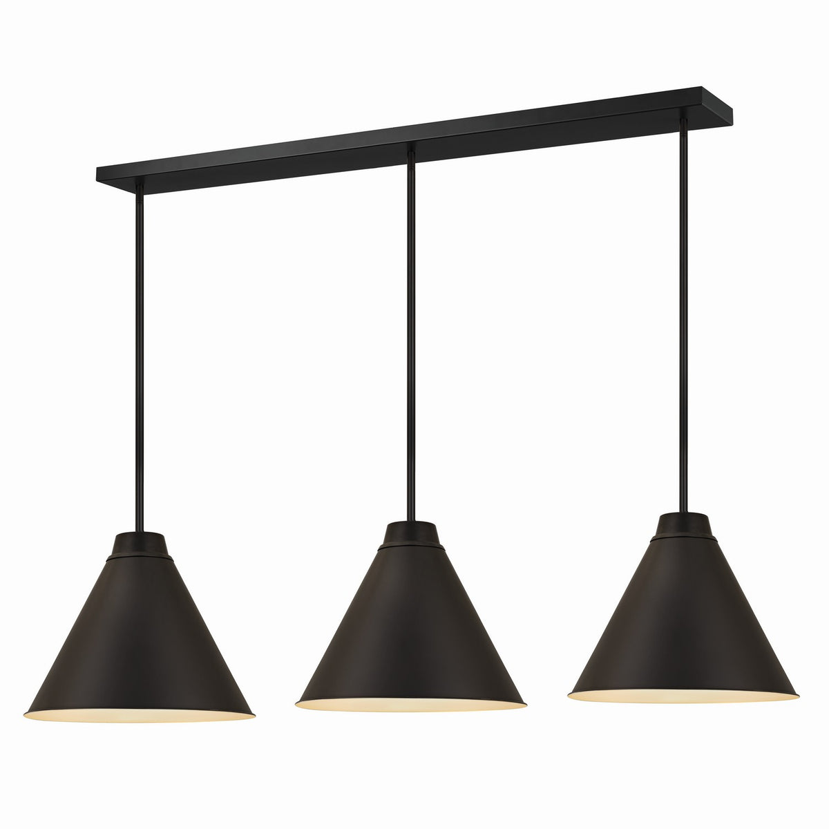 Suspension linéaire multiple Eaton Noir mat – Z-Lite