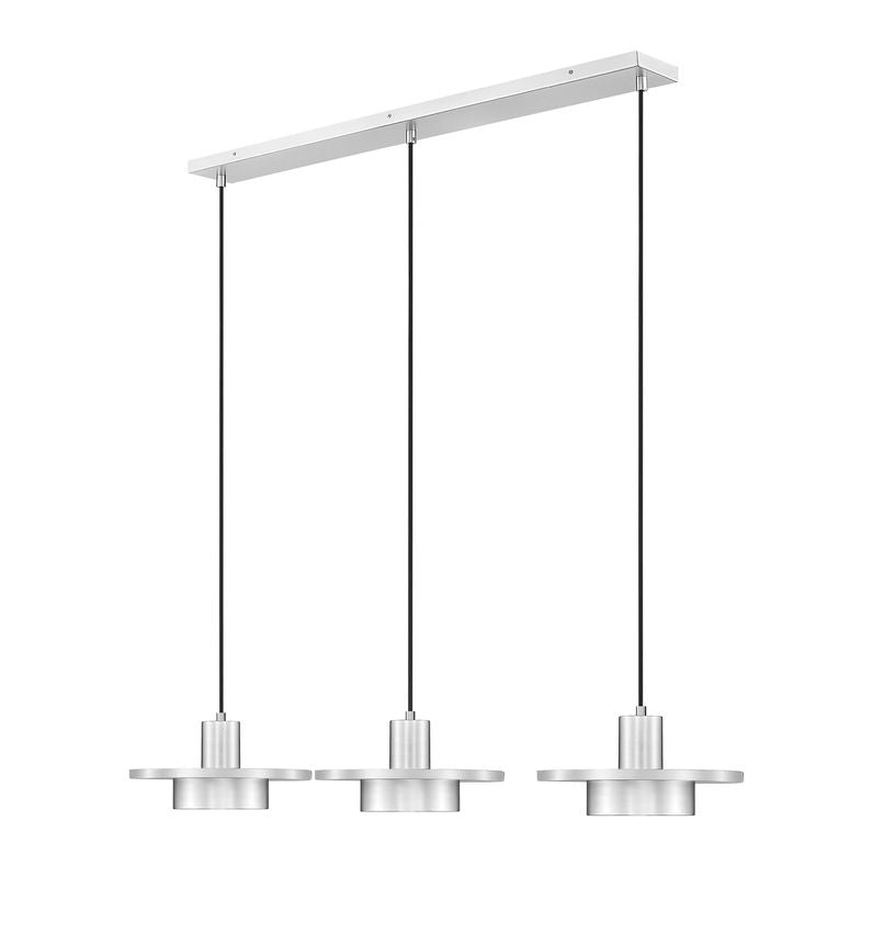 Suspension linéaire multiple Ludo Nickel brossé, nombre ampoules 3 – Z-Lite