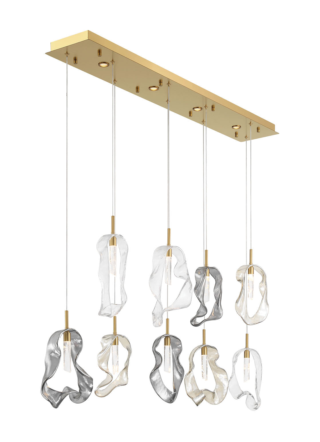Suspension linéaire multiple Norah Or – vue 4