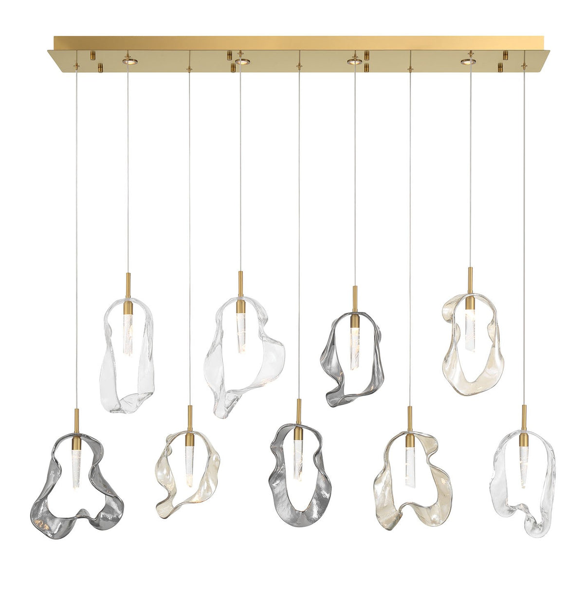 Suspension linéaire multiple Norah Or – Eurofase