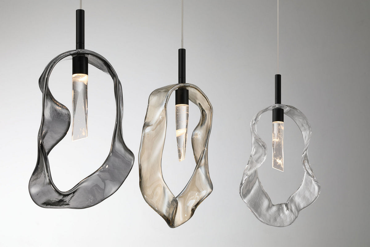 Suspension linéaire multiple Norah Noir mat – vue 5