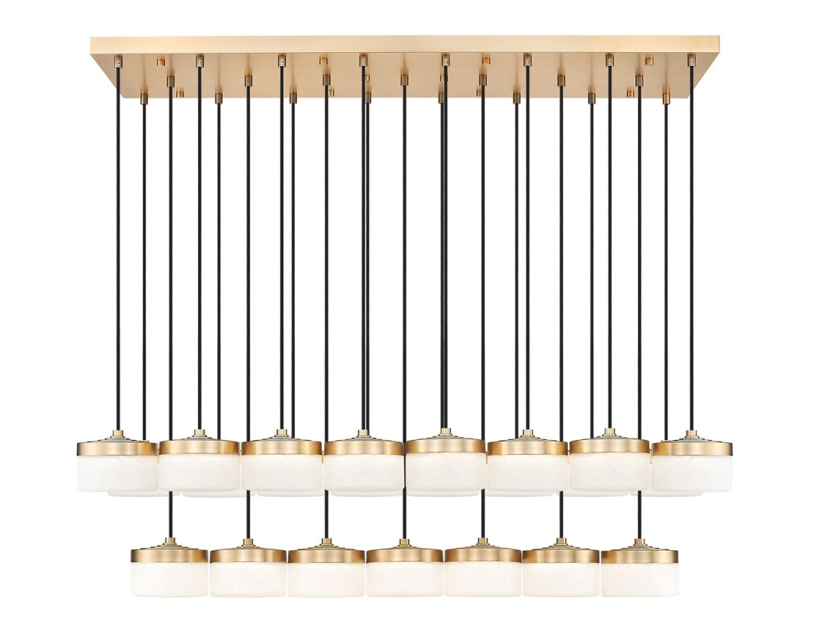 Suspension linéaire multiple Renaud - Or moderne 7 by Z-Lite | Luminaires & cie