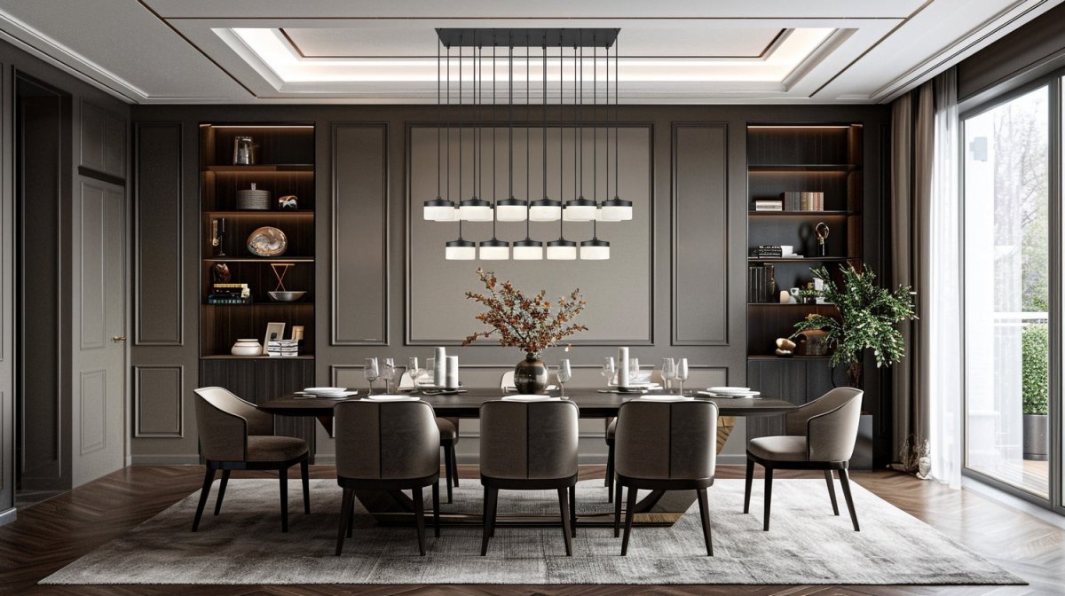 Suspension linéaire multiple Renaud - Or moderne 7 by Z-Lite | Luminaires & cie