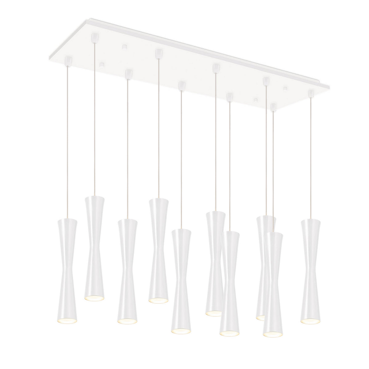 Suspension linéaire multiple Robson Blanc – Kuzco Lighting