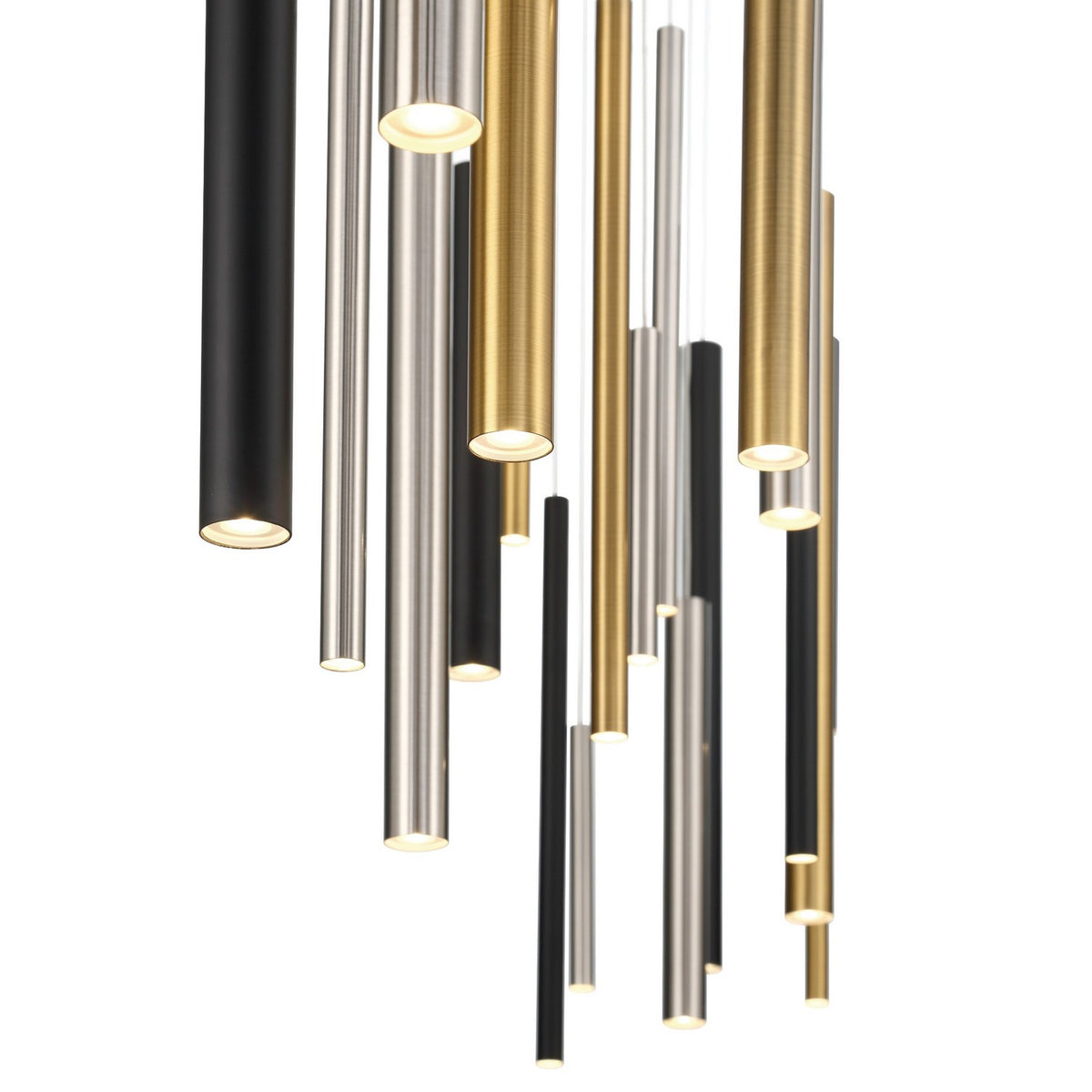 Suspension linéaire multiple Santana Mélange, nombre ampoules 30 – vue 2