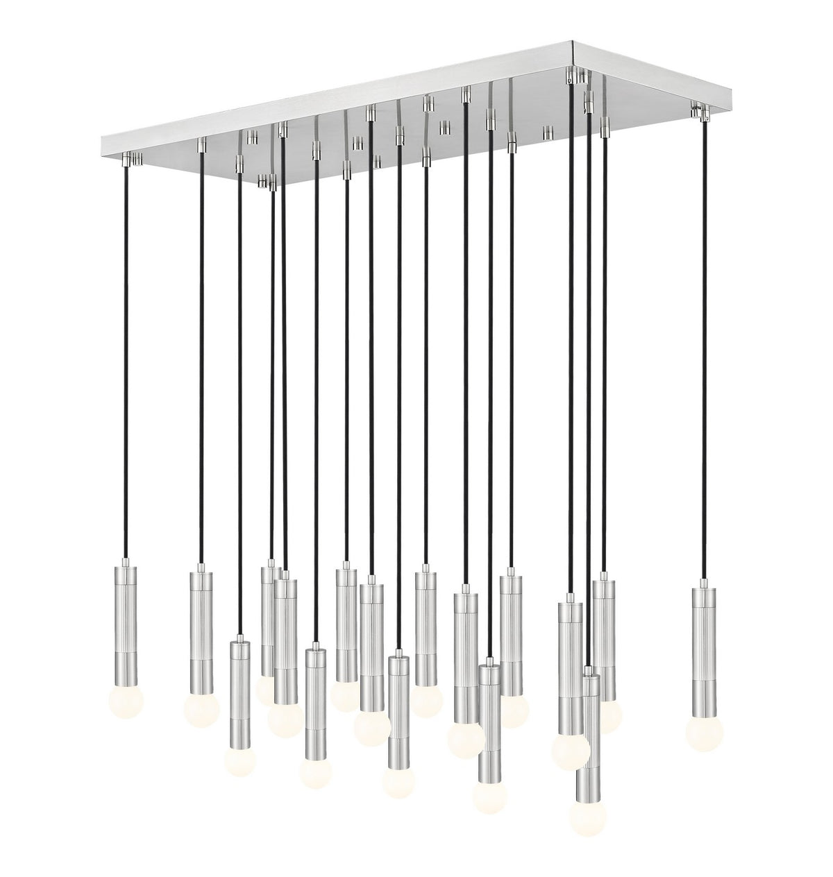Suspension linéaire multiple Stari Nickel brossé, nombre ampoules 17 – Z-Lite