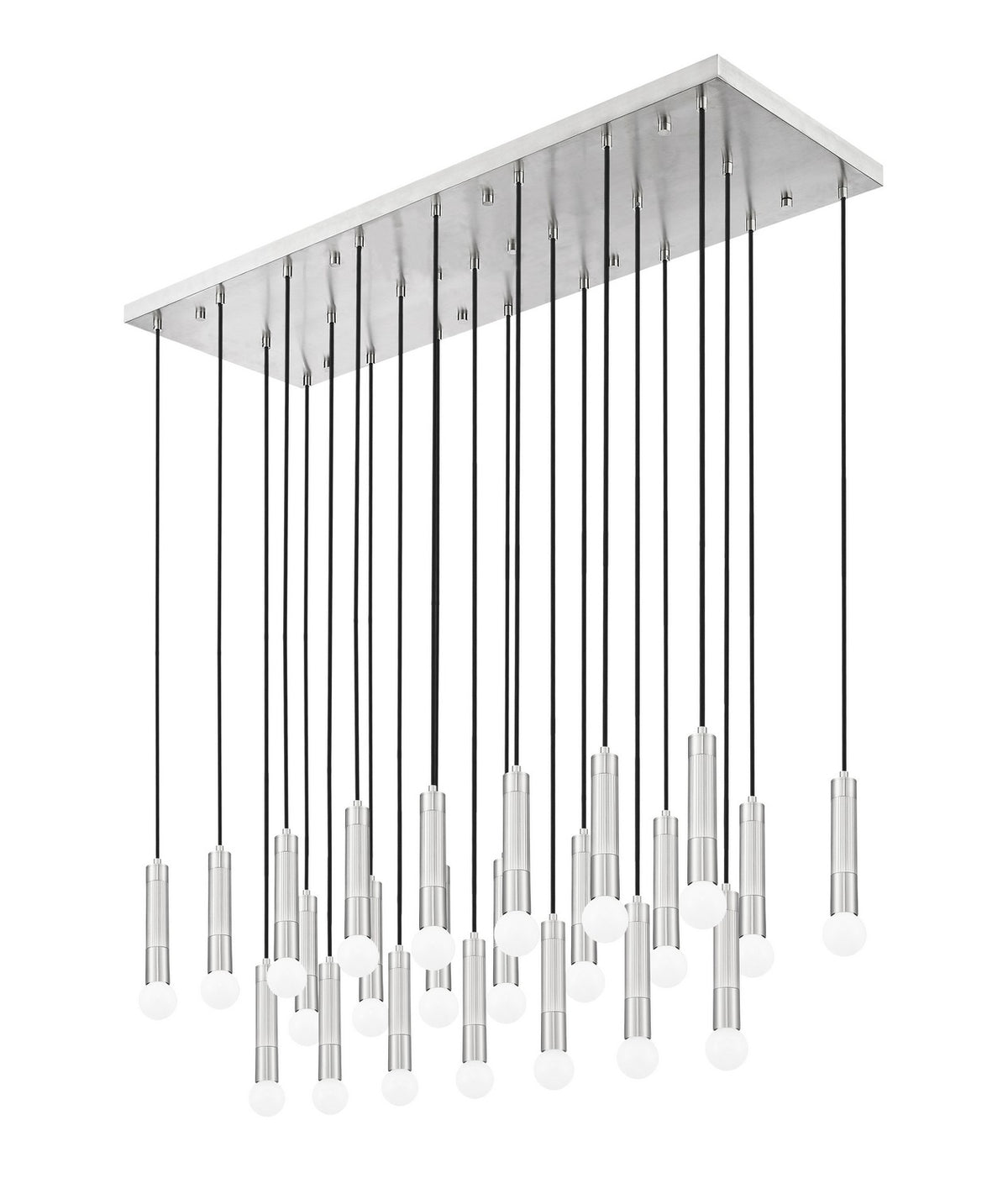 Suspension linéaire multiple Stari Nickel brossé, nombre ampoules 23 – vue 5