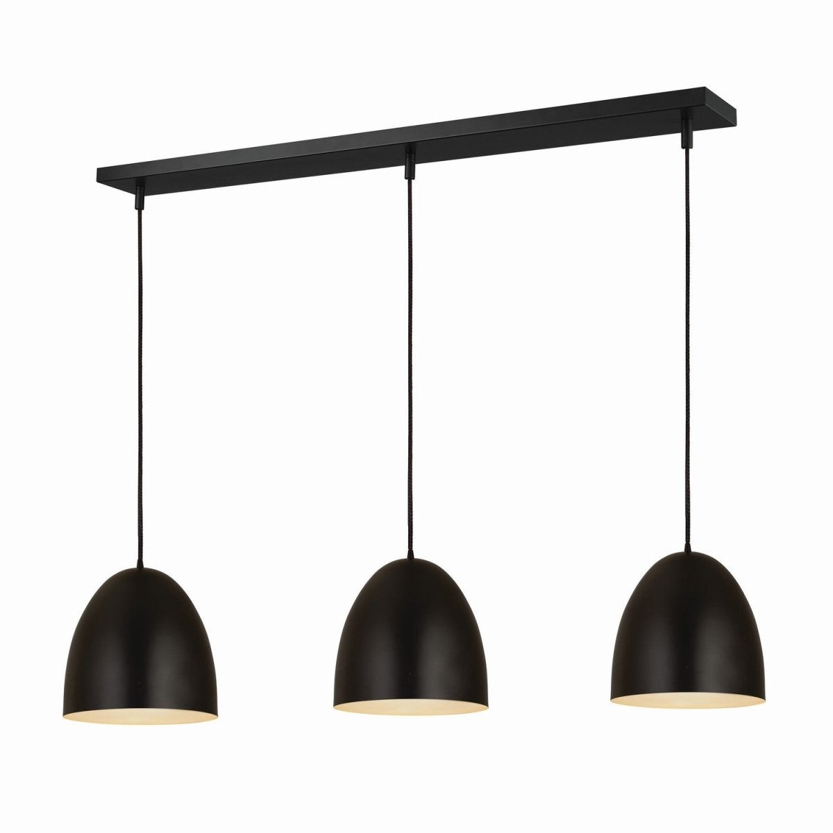Suspension linéaire multiple Z-Studio - Noir satiné by Z-Lite | Luminaires & cie