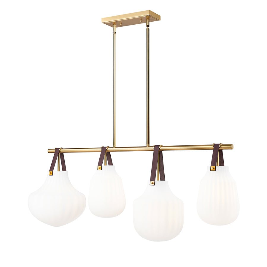 Suspension linéaire Newbury - Or moderne by Z - Lite | Luminaires & cie