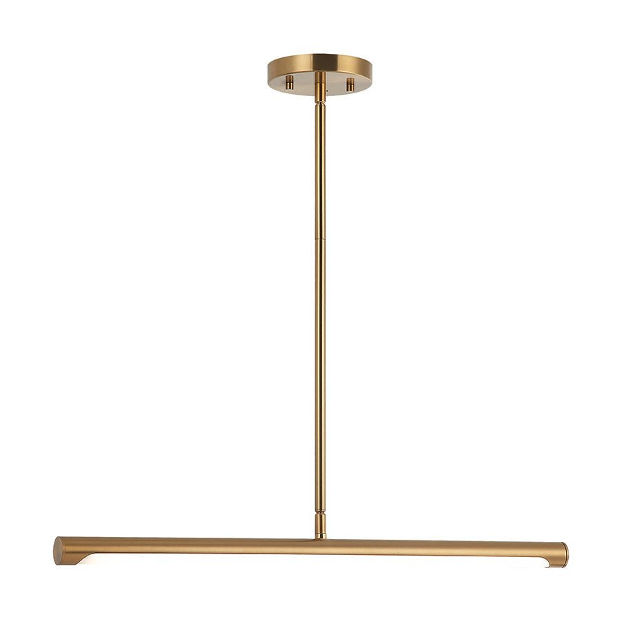 Suspension linéaire Novelle - Laiton d'or âgé 24" by Matteo Lighting | Luminaires & cie