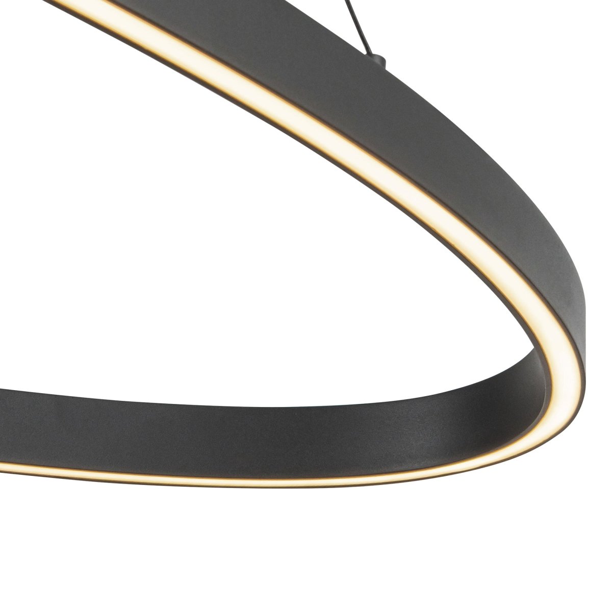 Suspension linéaire Ovale - Noir 40" by Kuzco Lighting | Luminaires & cie