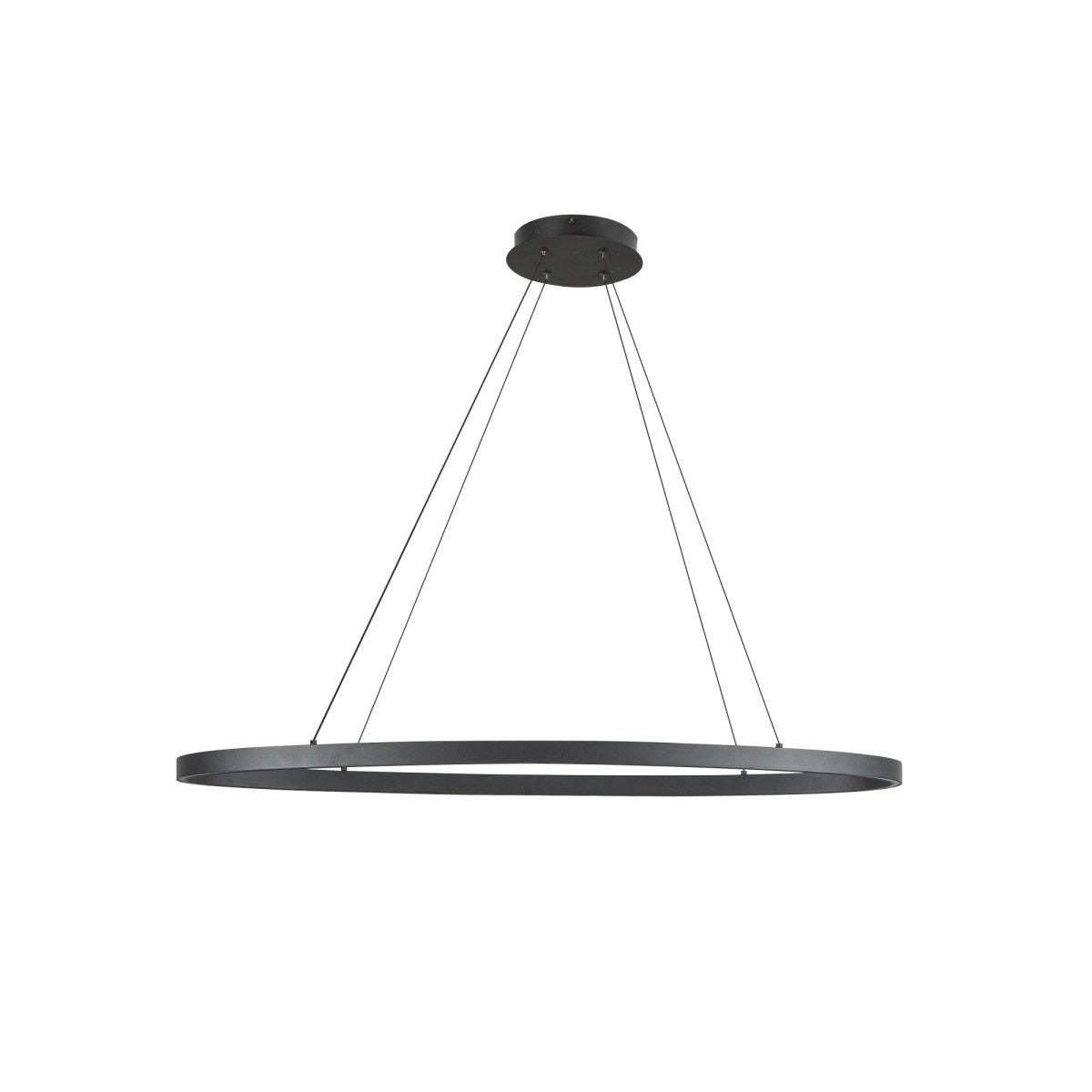 Suspension linéaire Ovale - Noir 40" by Kuzco Lighting | Luminaires & cie