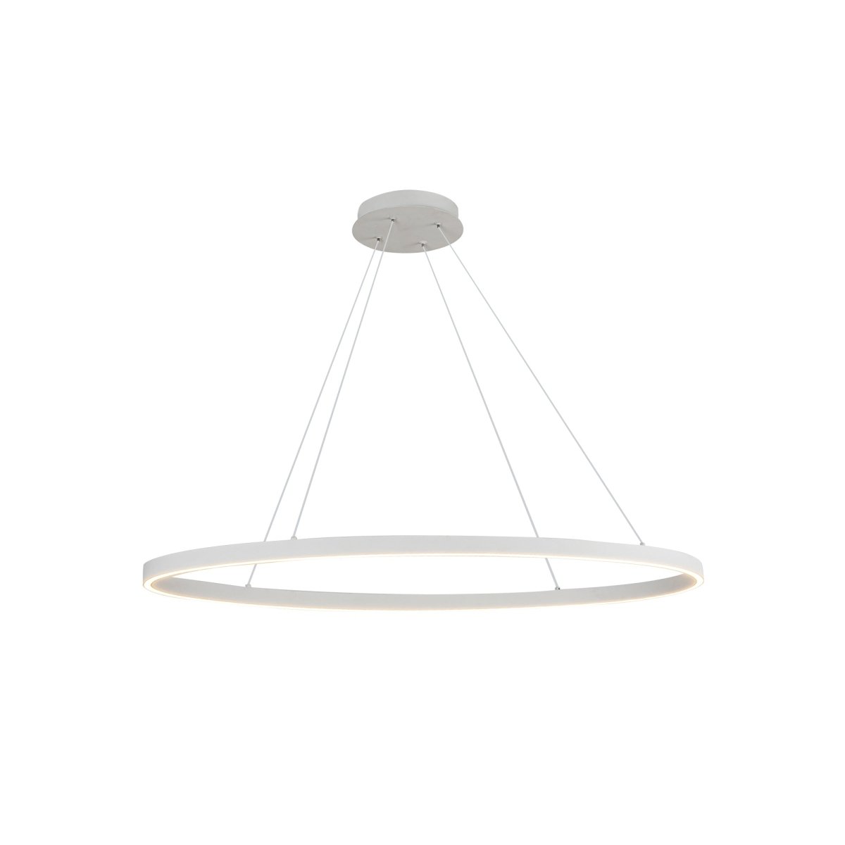 Suspension linéaire Ovale - Blanc 40" by Kuzco Lighting | Luminaires & cie
