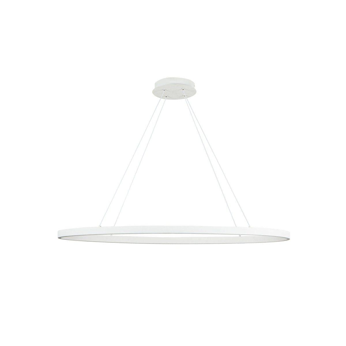 Suspension linéaire Ovale - Blanc 40" by Kuzco Lighting | Luminaires & cie