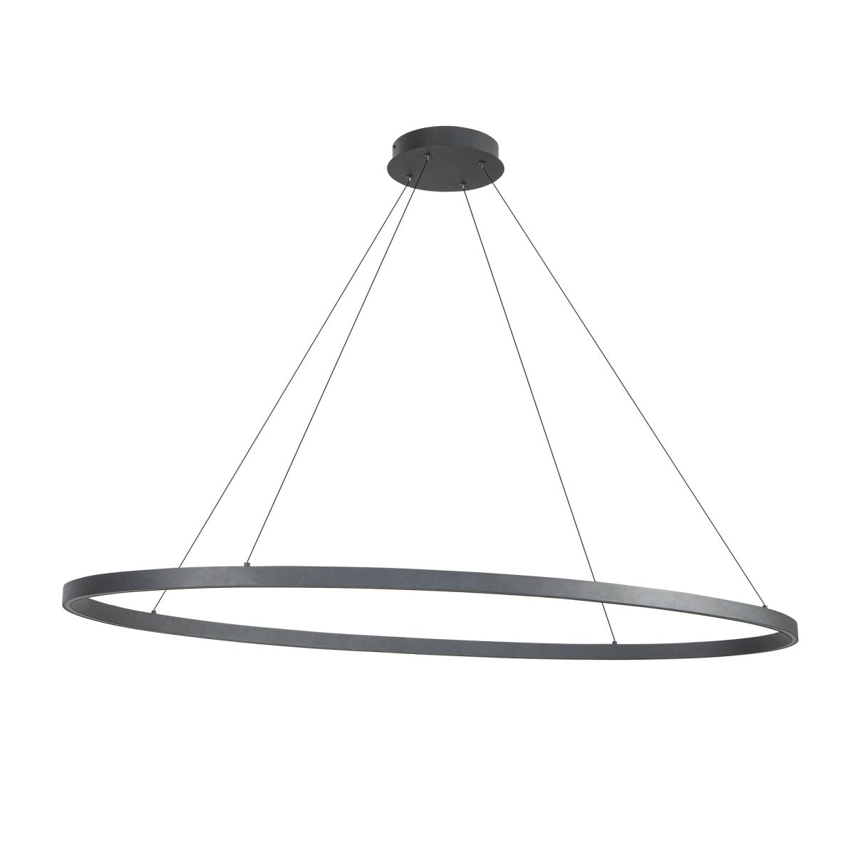 Suspension linéaire Ovale - Noir 53 3/4" by Kuzco Lighting | Luminaires & cie