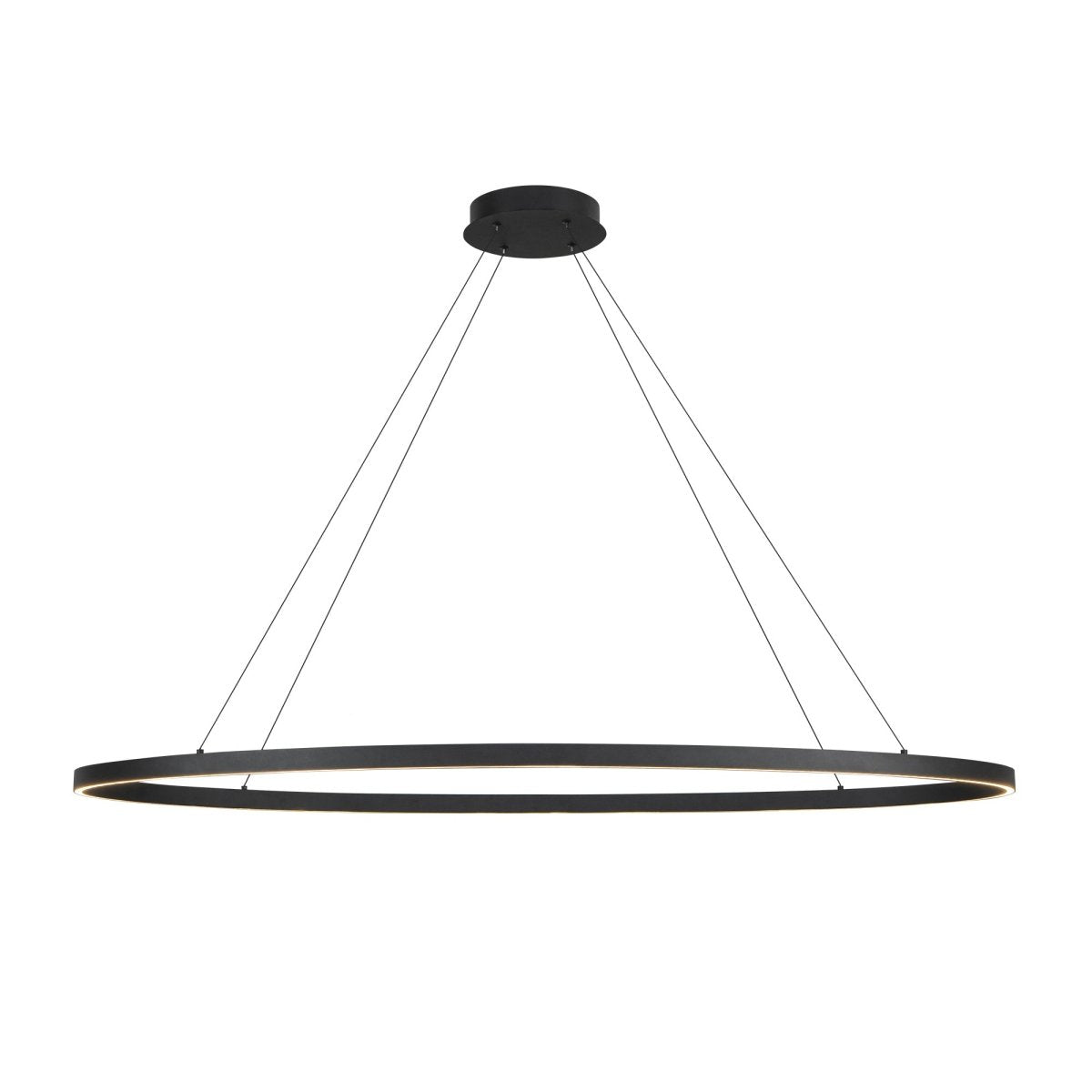 Suspension linéaire Ovale - Noir 53 3/4" by Kuzco Lighting | Luminaires & cie