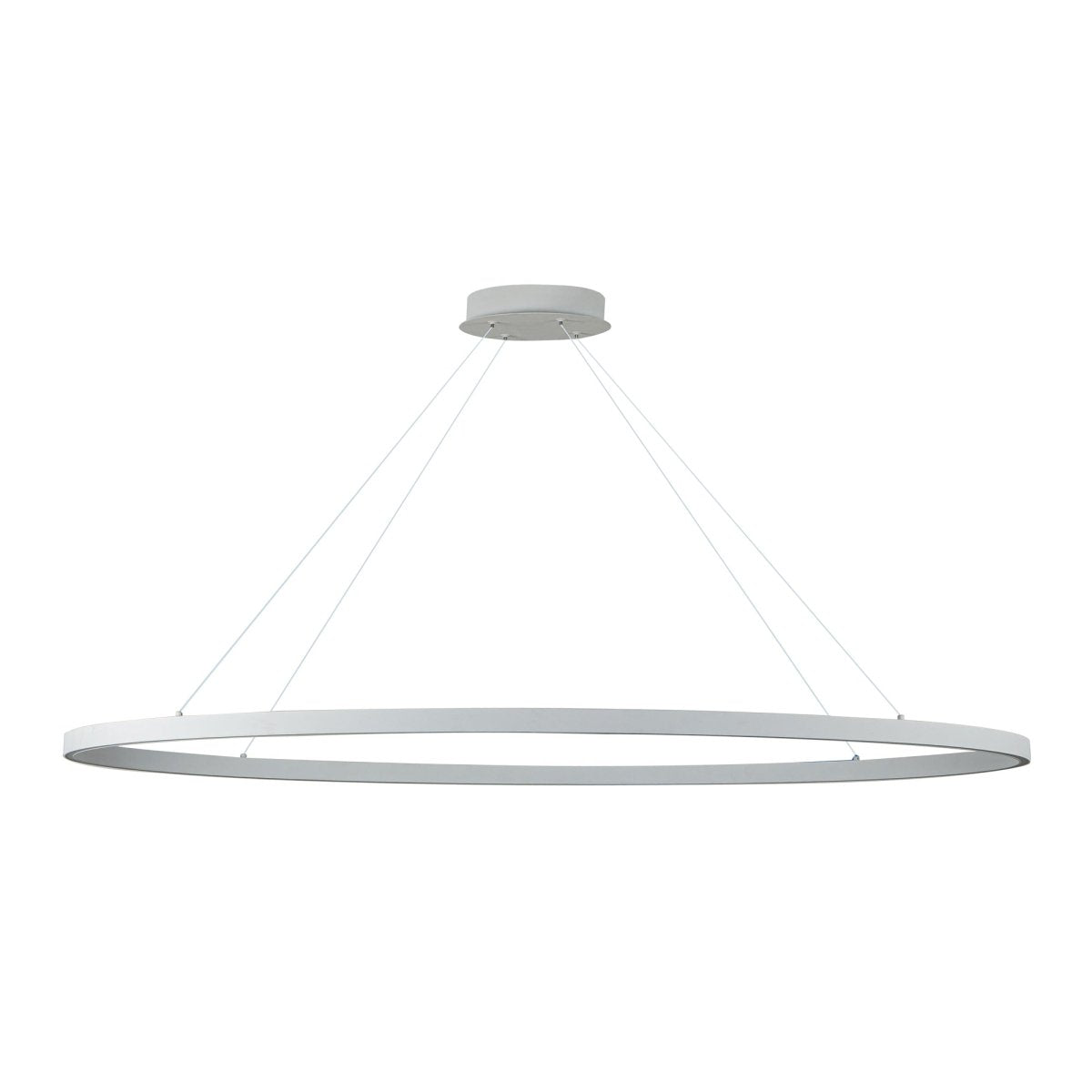 Suspension linéaire Ovale - Blanc 53 3/4" by Kuzco Lighting | Luminaires & cie
