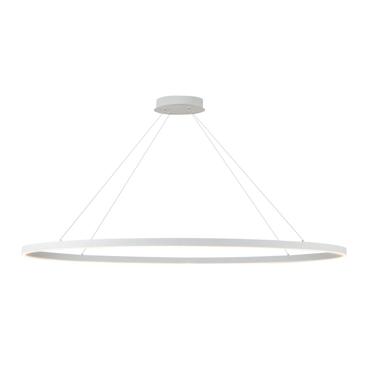 Suspension linéaire Ovale - Blanc 53 3/4" by Kuzco Lighting | Luminaires & cie