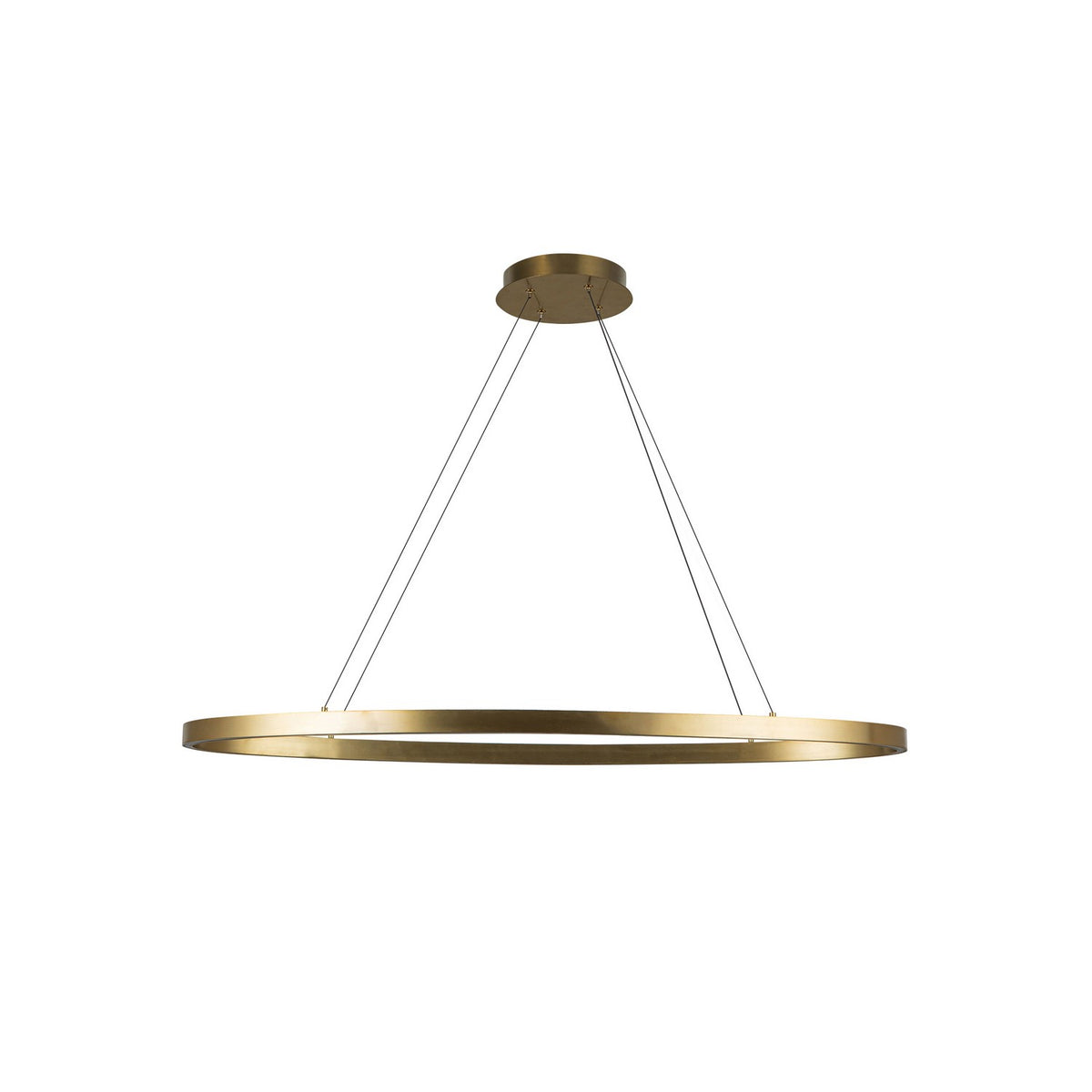 Suspension linéaire Ovale Or brossé, 16 3/8" – vue 2